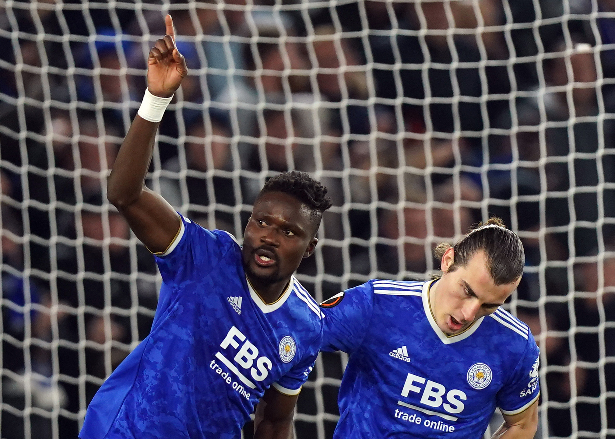 Daniel Amartey celebrating his goal against Spartak Moscow 