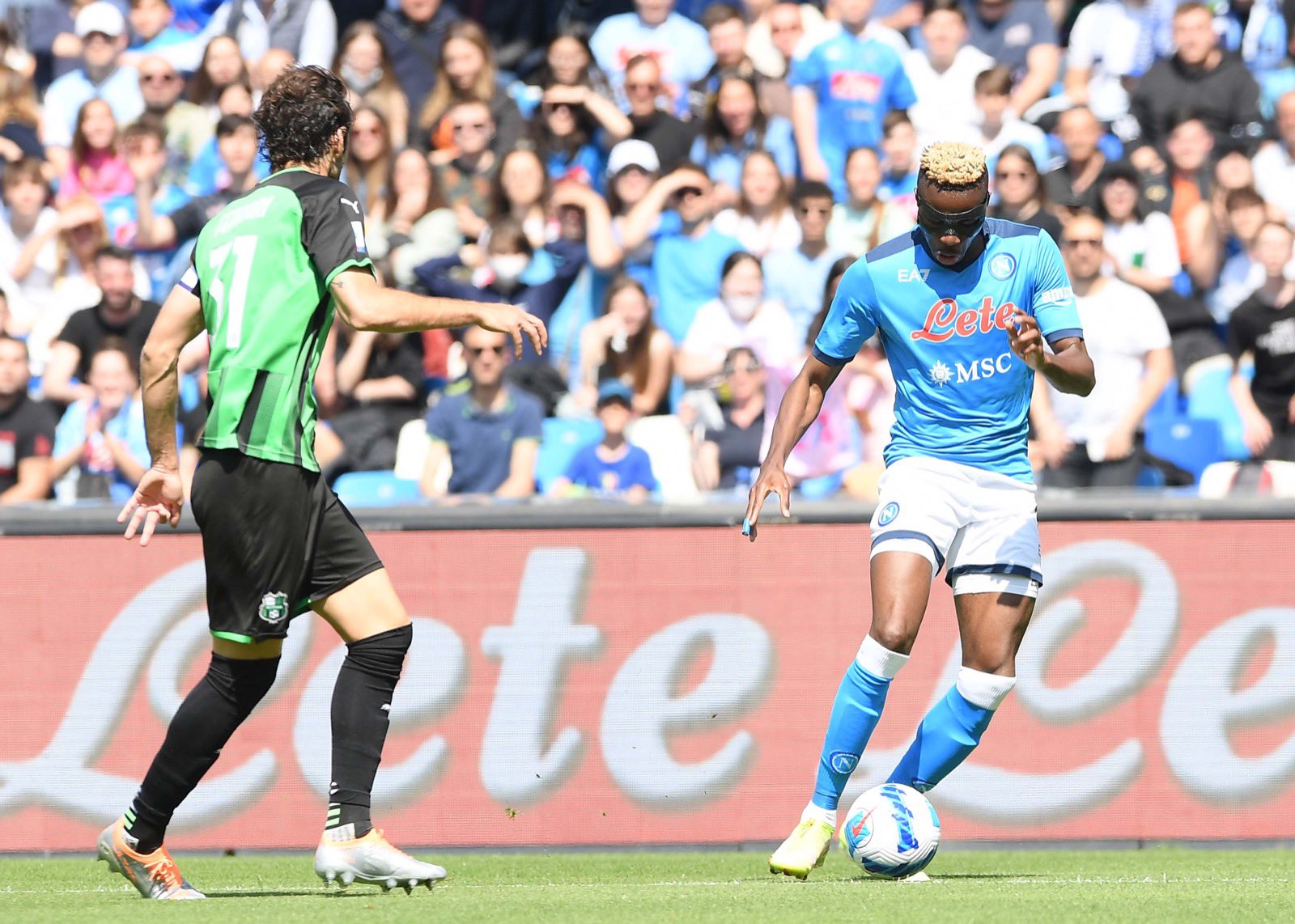 Victor Osimhen with quickfire goal and assist in Napoli 6-1 win vs Sassuolo