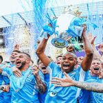 Manchester City beat Aston Villa to lift Premier League title