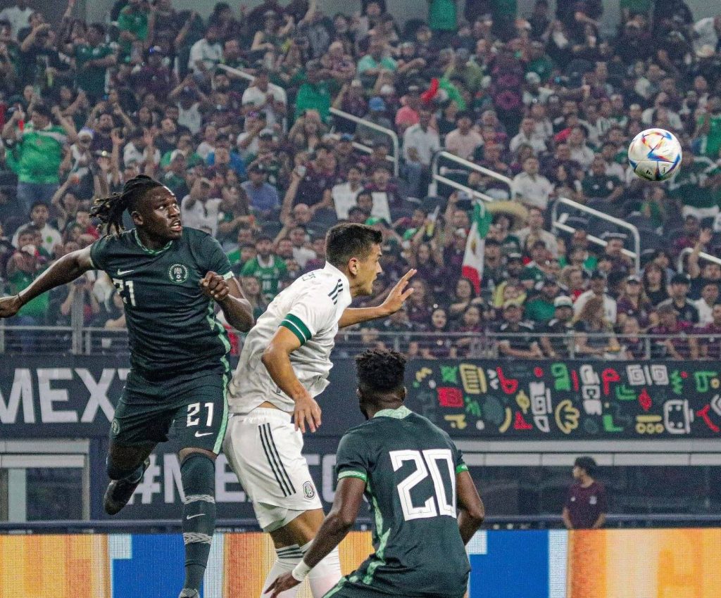 Cyriel Dessers scores first international goal as Mexico beat Nigeria