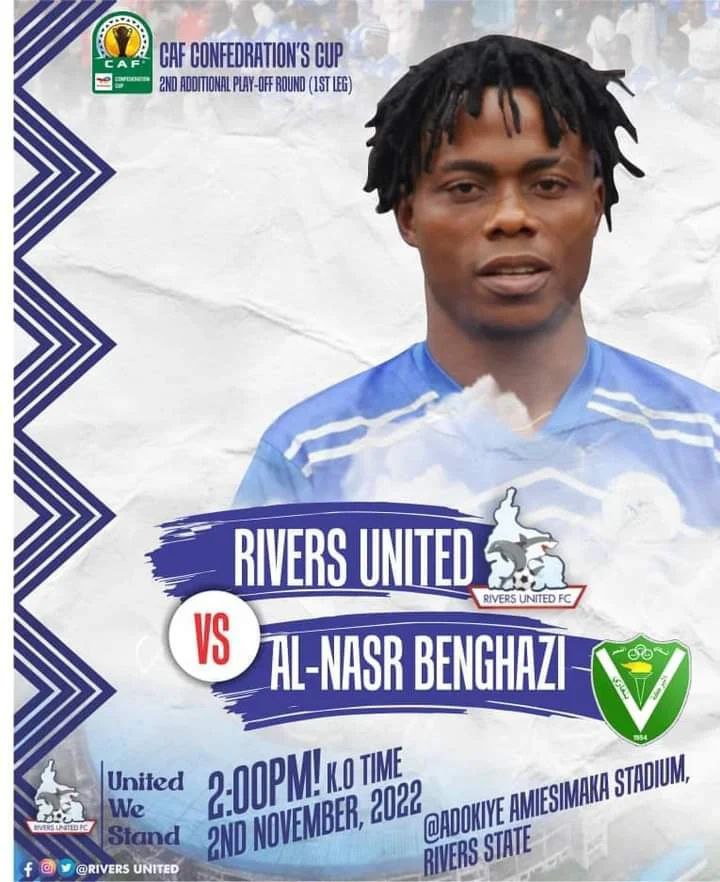 Rivers United must produce top class performance to beat El Nasr - Festus