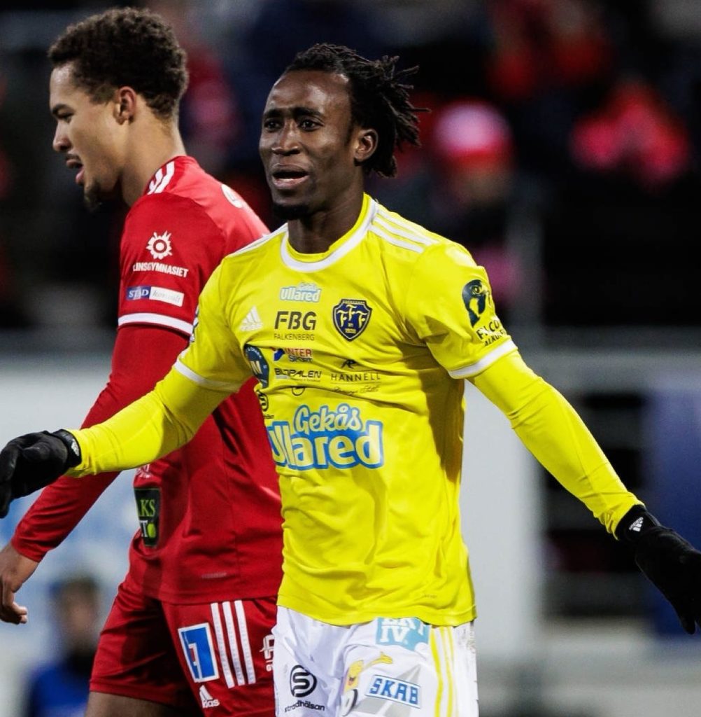 Godwin Aguda's Goal Spurs Falkenbergs to Dramatic 2-2 Playoff Result