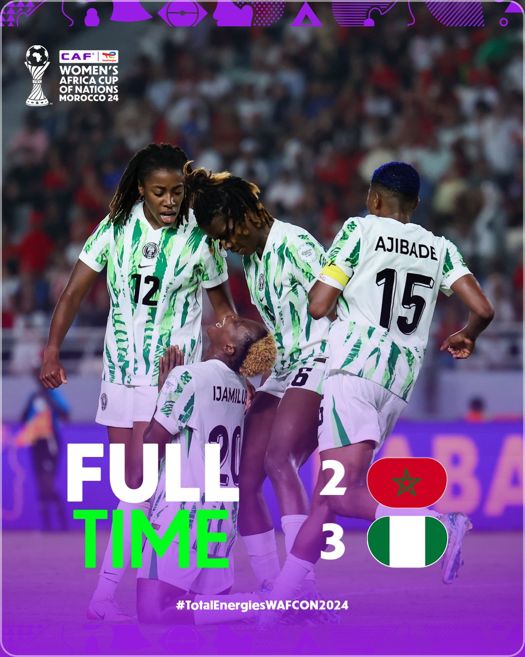 WAFCON 2024 Final Nigeria vs Morocco