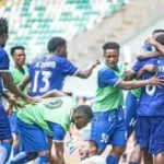Finidi George reacts after Rivers United’s hard-fought CAF Champions League win