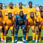Kano Pillars players rejoice after beating Enugu Rangers 1-0 in NPFL~2