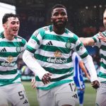 Kelechi Iheanacho celebrates after scoring on debut
