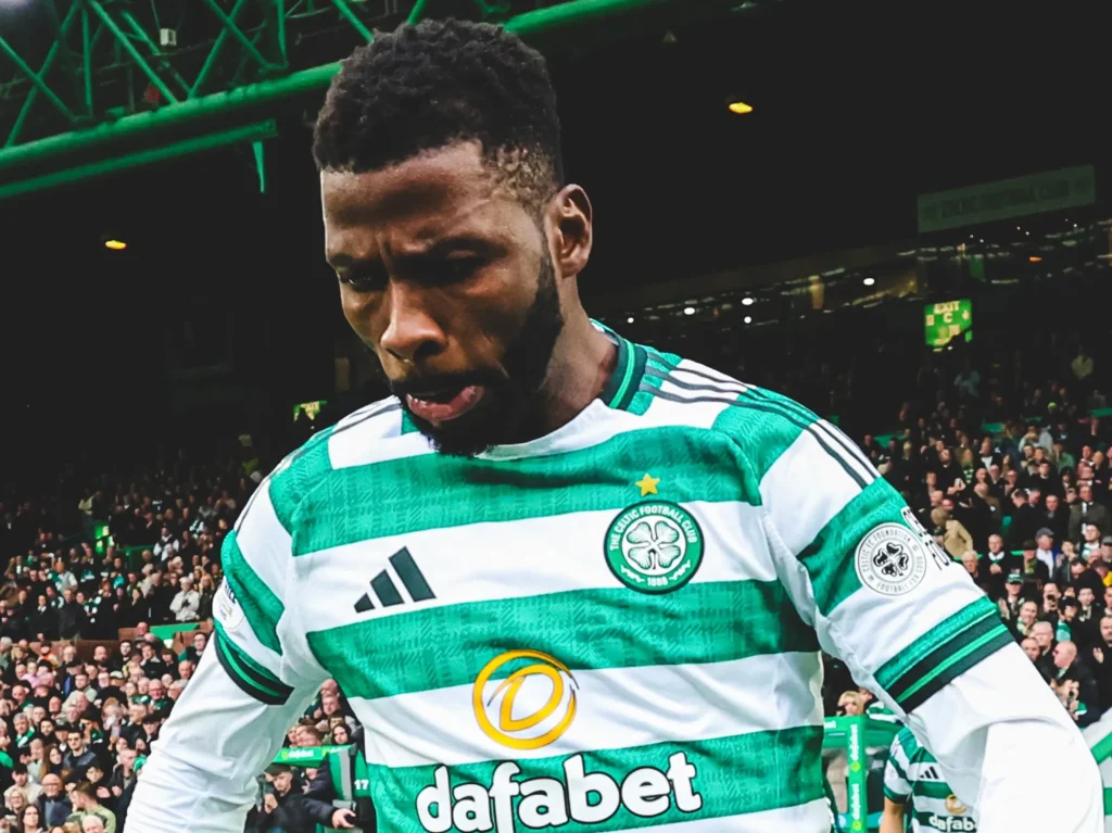 Kelechi Iheanacho in action during Celtic vs Hibernian clash
