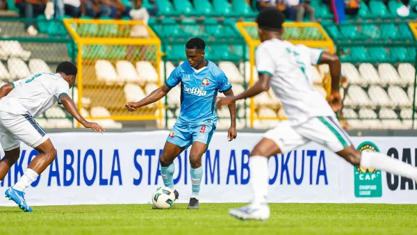 Leonard Ngenge scores for Remo Stars in CAF Champions League