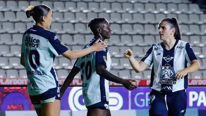 Pachuca striker Chiwendu Ihezuo in Liga MX Femenil match