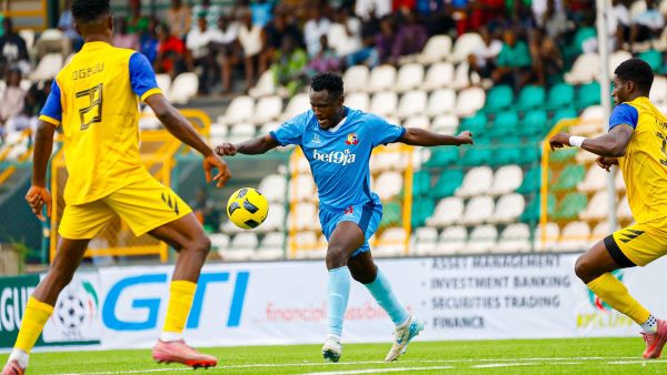 Remo Stars and Kwara United CAF match action