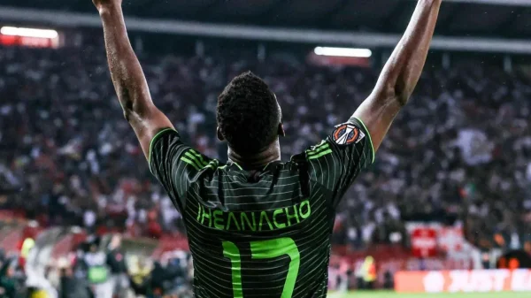Super Eagles stars Iheanacho and Moffi in Europa League action