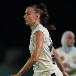 Super Falcons defender Ashleigh Plumptre in Saudi League action