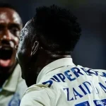 Zaidu Sanusi celebrates late goal in FC Porto’s Liga Portugal win over Arouca