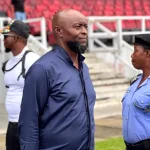 Finidi George during Rivers United vs Niger Tornadoes game