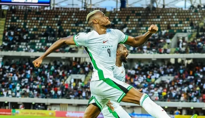 Gernot Rohr reacts after Osimhen hat-trick against Benin