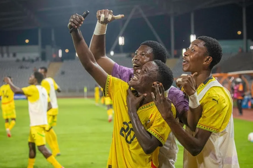 Ghana U17 team celebrates qualifying for U17 AFCON