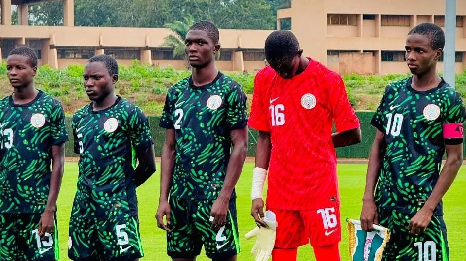 Golden Eaglets players react after U17 AFCON defeat to Ghana