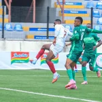 Nasarawa United players reacting after shocking NPFL defeat to Ikorodu City