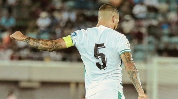 Nigeria captain Troost-Ekong motivates teammates before Lesotho game