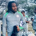 Nigeria vs Lesotho action at Peter Mokaba Stadium
