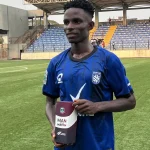 Odinaka Okoro with his match award
