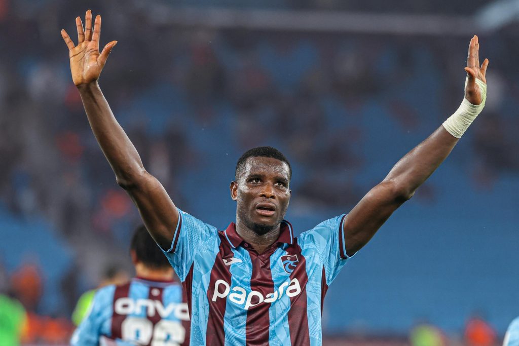 Paul Onuachu celebrating his goal