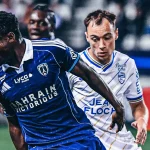 -Super Eagles duo Moses Simon and Samuel Chukwueze in action for their clubs