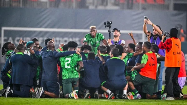 Super Eagles training during World Cup qualifiers