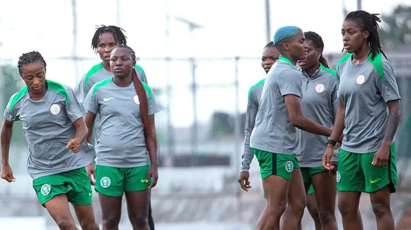 Super Falcons vs Benin WAFCON qualifier action