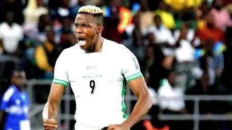 Victor Osimhen after scoring 3 goals vs Benin Republic