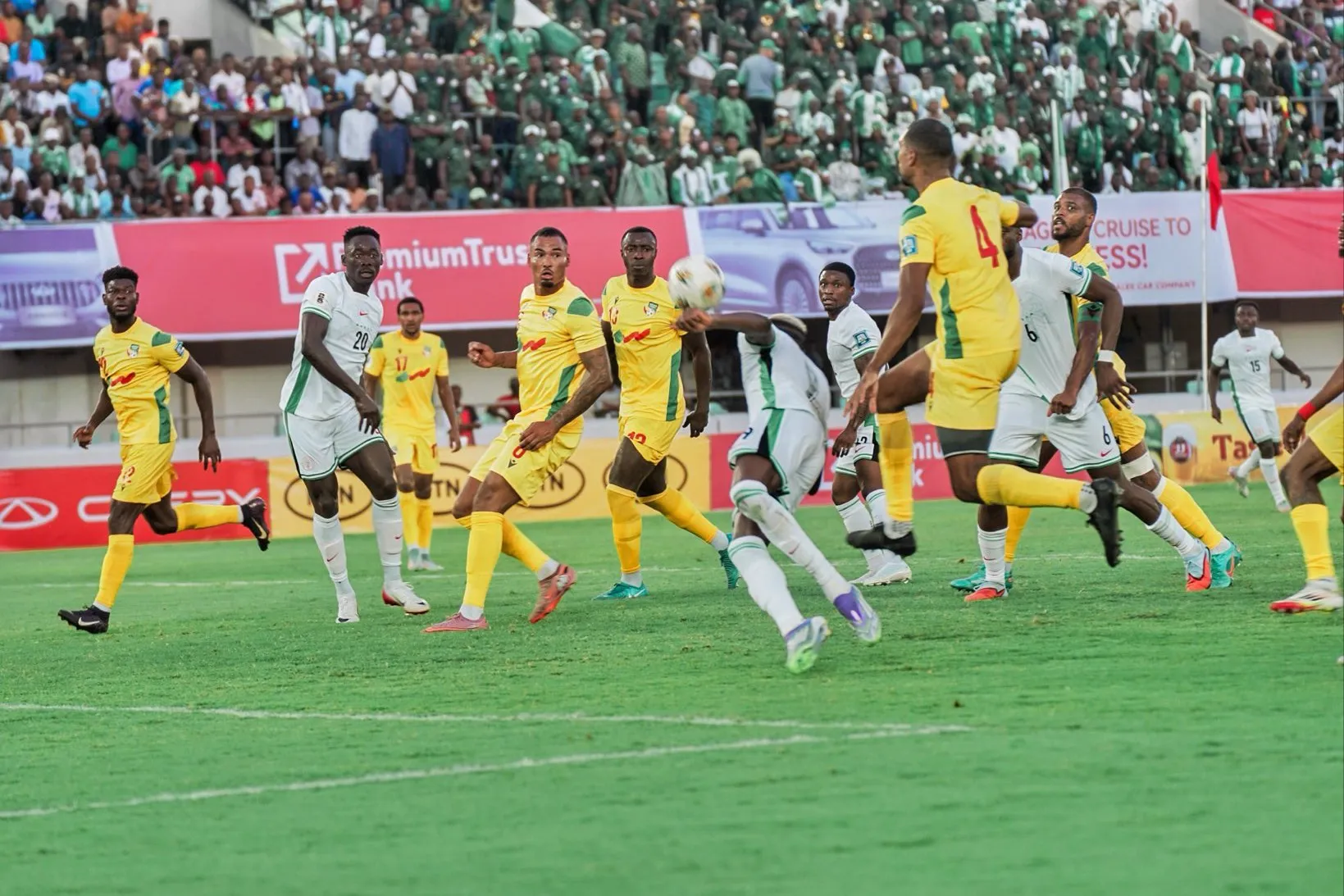 Victor Osimhen celebrates hat-trick against Benin Republic