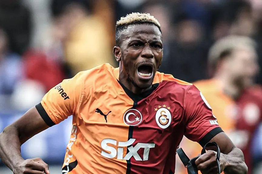 Victor Osimhen dominating Liverpool defenders in Champions League