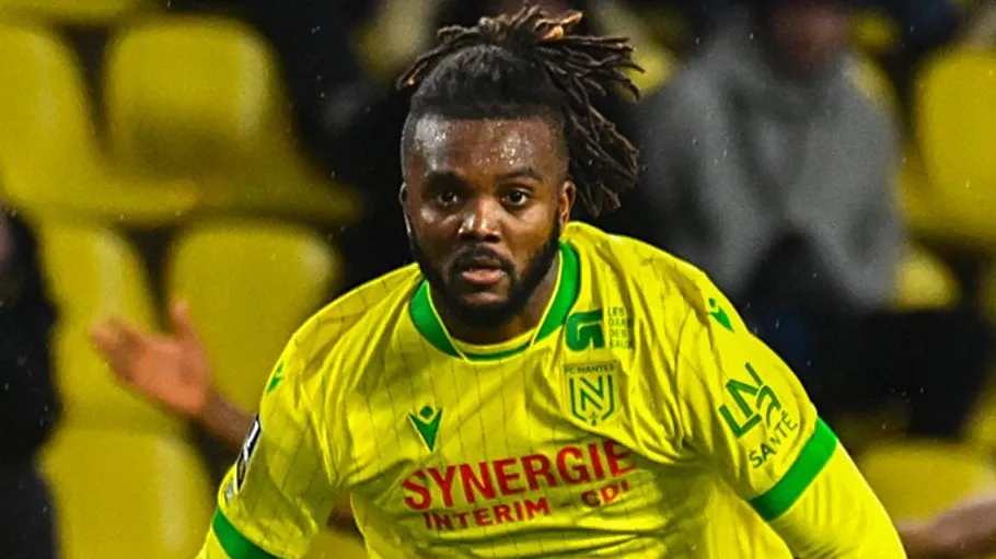 Awaziem reacting after own goal against Lorient