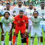 Super Eagles player discussing World Cup playoff match and bonus issues.
