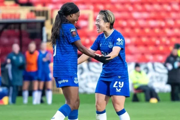 Toni Payne scores in Everton’s league cup win