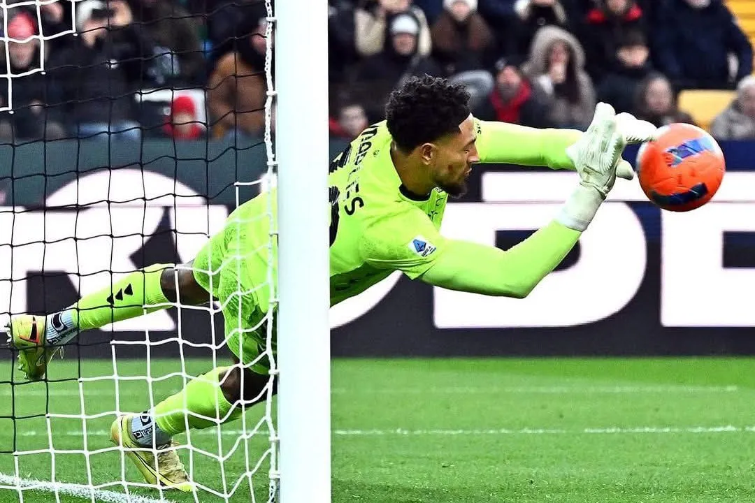 moment Maduka Okoye saved penalty