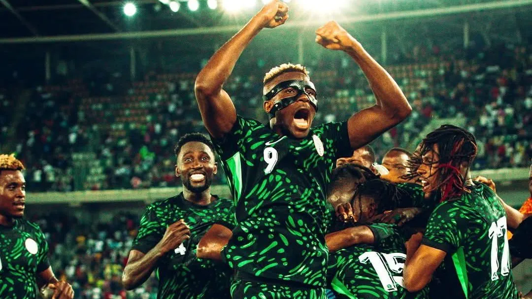 osimhen celebrating Super Eagles win