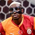 Victor Osimhen celebrating his goal in Turkish Super Lig