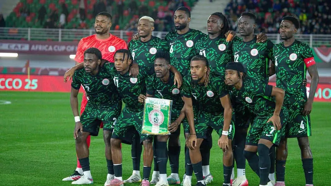 Super Eagles celebrate goal against Tanzania at AFCON 2025