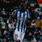 Real Sociedad striker Umar Sadiq in Copa del Rey action