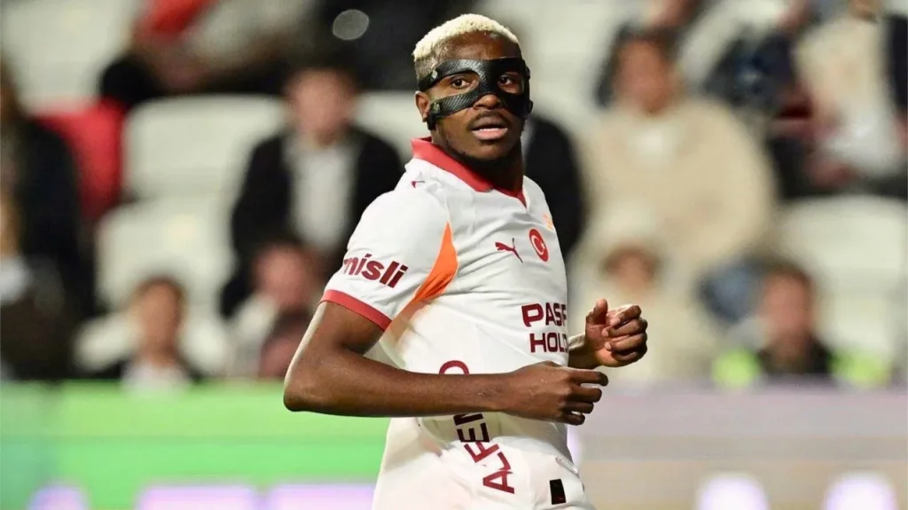 Victor Osimhen scoring for Galatasaray in Turkish Super Lig