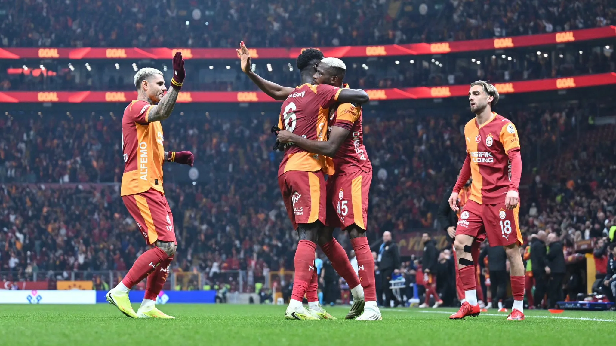 Victor Osimhen celebrates goal ahead of AFCON 2025
